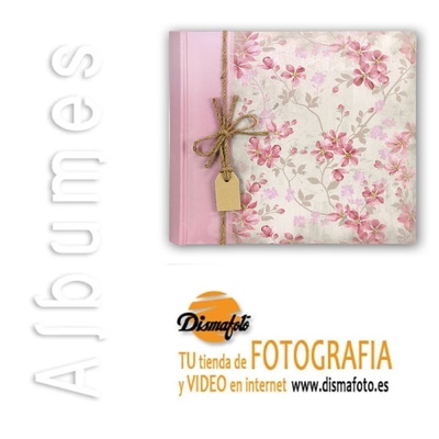 ALBUM M. GARDEN 24X24X20 ROSA+ CAJA DE CARTON BLANCO 