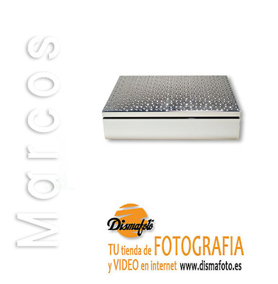 CAJA ARGENTA PLATEADA ZAIRA 20X15X4,5 CMS 