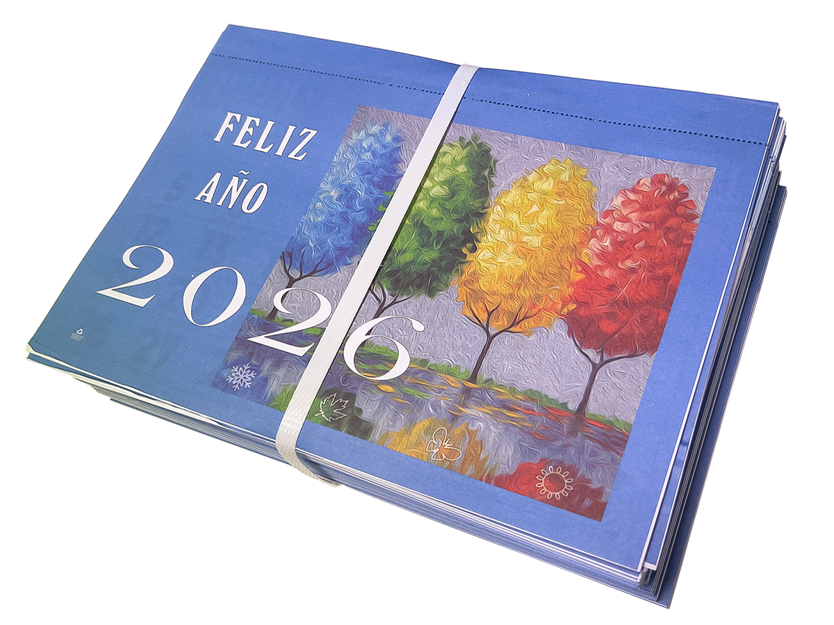 CALENDARIO FALDILLAS MOD. 49 MENSUAL ANCHO 23.5 CM. 50 UNIDADES 