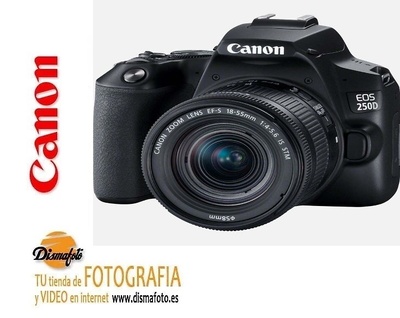 CANON CAM. D. EOS 250D NEGRA+18-55 4-5.6 IS STM 