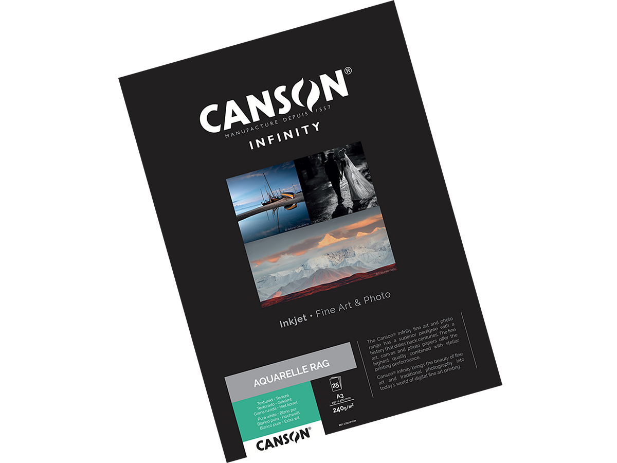 CANSON AQUARELLE RAG 240G A3 25H 