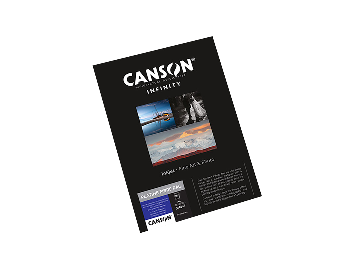 CANSON PLATINE FIBRE RAG 310G A4 10H 