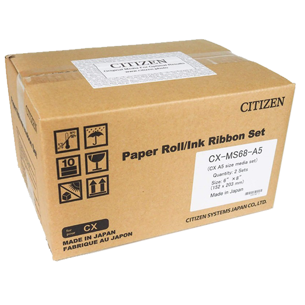 CITIZEN CONSUMIBLE CX-02 10X15/15X20 REFERENCIA CX-MS68-2PC 