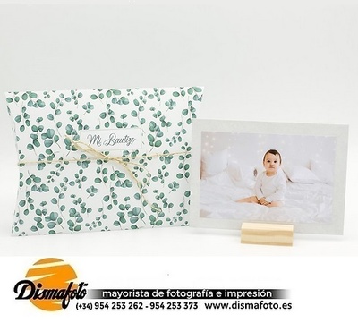 DISMA CAJA ALMO+PANEL 10X15+TACO HOJAS 417 BAUTIZO PACK 6 UDS 