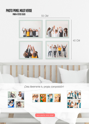 DISMA PHOTO PANEL NÂº37 MULTI 4 UNIDADES 15X20 VERDE 