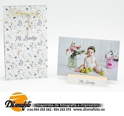 DISMA TACO BAUTIZO+FOAM 10X15 +CAJA 422 FLORAL PACK 2 UDS 