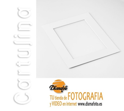 EDGE C. PASSEPARTOUT BISELADO EN. BLANCO ECO 15X20 50 U 