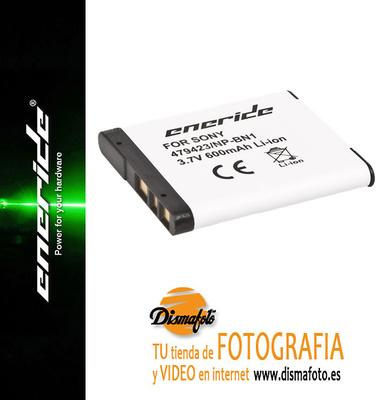 ENERIDE BAT. LI-ION P/SONY NP-BN-1 630MAH 