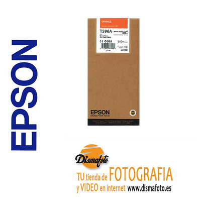 EPSON CART. TINTA T596A NARANJA 350ML 