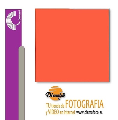 FONDO DE CARTULINA 2.72X11MT MANDARIN REF 195 NARANJA FUERTE 