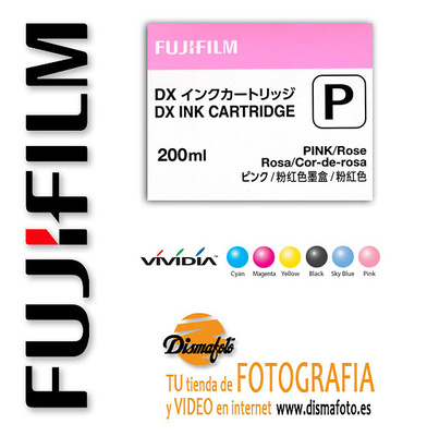FUJI CART. TINTA DX100 PINK 200 ML 