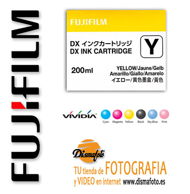 FUJI CART. TINTA DX100 YELLOW 200 ML 