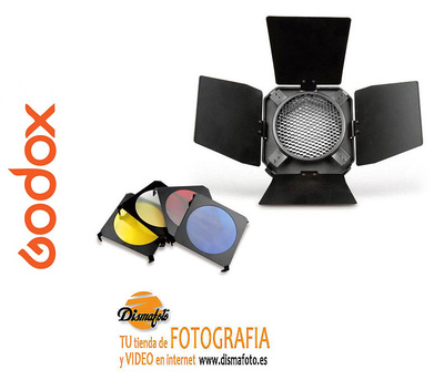 GODOX BARNDOOR COLOR FILTER Y HONEY COMB REF BD-01 