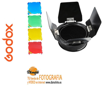 GODOX BARNDOOR COLOR FILTER Y HONEY COMB REF BD-03 