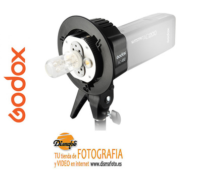 GODOX DOBLE CABEZA EXTENSION PARA FLASH AD200 MONTURA BOWENS 