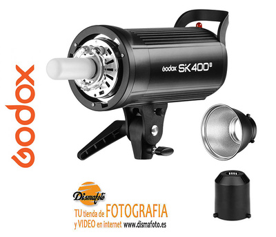 GODOX FLASH DE ESTUDIO SK400II CON RECEPTOR X SYSTEM 2.4G 