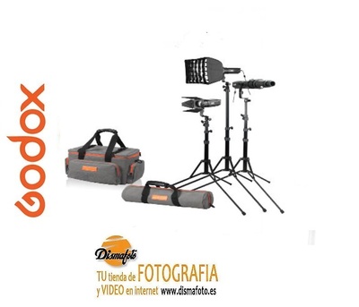 GODOX S30-D - KIT 3 FOCOS LED CON ACCESORIOS 