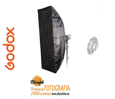 GODOX UMBRELLA SOFTBOX CON VELCRO GRID Y MONTURA BOWENS 50X70CM 