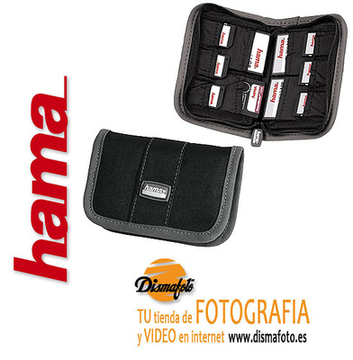 HAMA FUNDA P/TARJETAS MINI NEGRO/GRIS MOD. 499 