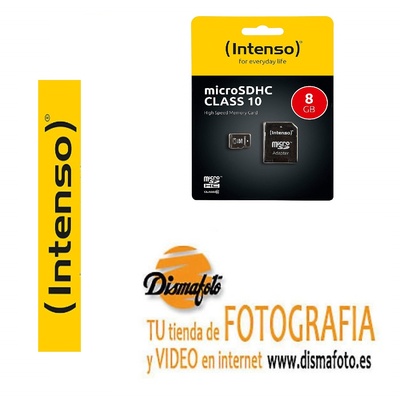 INTENSO TARJETA MICROSDHC 8GB CLASS 10 