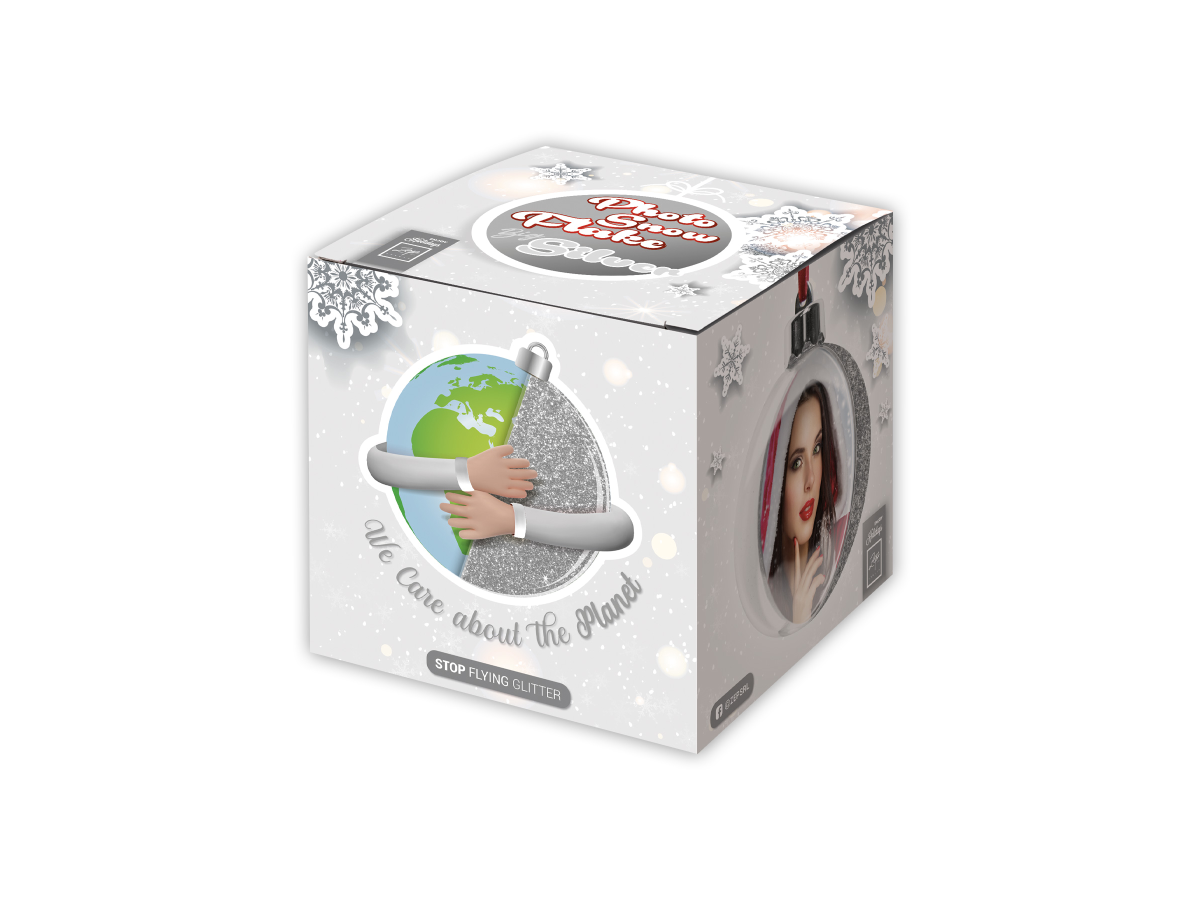 M. COLGANTE NAVIDAD FORMA BOLA GRANDE SILVER REF. SF-120S1 