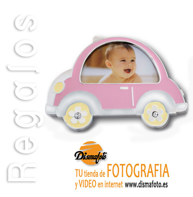 M. MARCO METAL COCHE BABY ROSA 5X8 