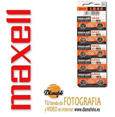 MAXELL PILAS LR-44 + ECO BLISTER DE 2 UD 