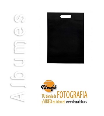 PC BOLSAS TELA 25X30 PARA ALBUM 22X22 NEGRA TAMAÑO PEQUEÑO 