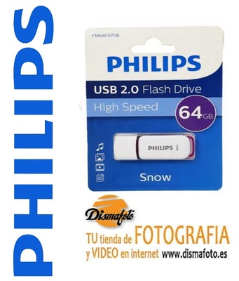 PHILIPS PENDRIVE USB 2.0 64 GB 