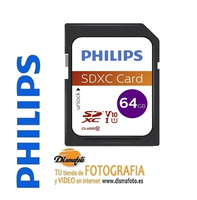 PHILIPS TARJETA SDXC 64GB CLASE 10 UHS-I U3 