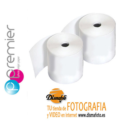 PREMIER PAPEL. BRILLO 12,7 CM X 65MT 2 BOBINAS 250GR 