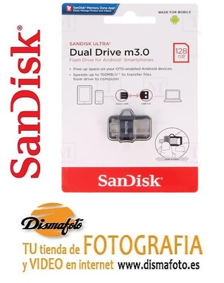 SANDISK PENDRIVE DUAL ULTRA DRIVE M3.0 OTG 128GB 