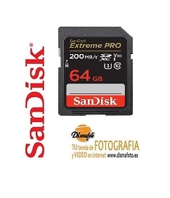 SANDISK T. SDXC 64 GB EXTREME PRO (200MB/S) 
