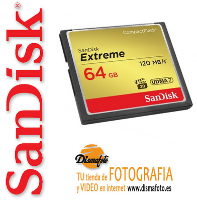 SANDISK T.C.F. 64 GB EXTREME (120MB/S) 