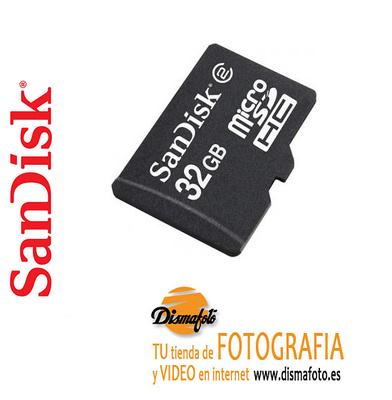 SANDISK T.MICRO SDHC 32 GB CLASE 4+ ADAPTADOR P/MOVILES 