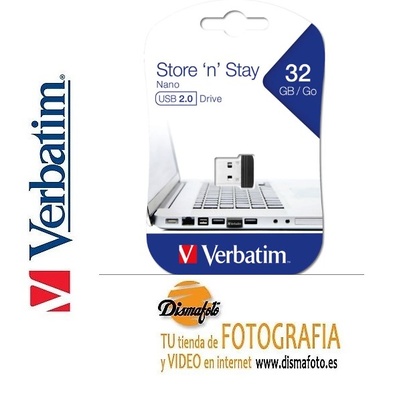 VERBATIM PENDRIVE STORE N STAY NANO 32GB 