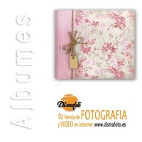 ALBUM M. GARDEN 24X24X20 ROSA+ CAJA DE CARTON BLANCO