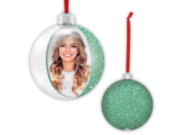 BOLA NAVIDAD SNOW FLAKE GREEN (REF. SF-105E1)