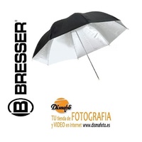 BRESSE PARAGUAS REFLECTOR BLANCO/NEGRO 83 CM