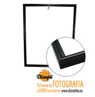 DIS MARCO ALUMINIO NEGRO 60X60