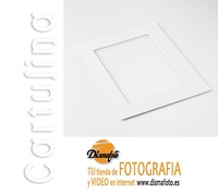 EDGE C. PASSEPARTOUT BISELADO EN. BLANCO ECO 15X20 50 U