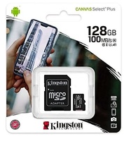 KINGSTON MICRO SD 128GB CLASE 10 100MB/S CON ADAPTADOR