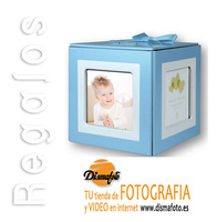 M. CAJA REGALO AZUL 4 CARAS 6X6