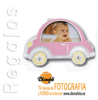 M. MARCO METAL COCHE BABY ROSA 5X8