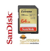 SANDISK T. SDXC 64 GB EXTREME (170MB/S)