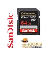 SANDISK T. SDXC 64 GB EXTREME PRO (200MB/S)