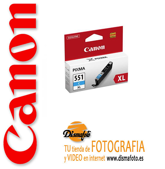 cabina débiles Destrucción CANON CART.TINTA CLI-551C CYAN XL - Tintas, Impresoras Inkjet - Dismafoto S. A. cabina débiles Destrucción CANON CART.TINTA CLI-551C CYAN XL - Tintas, Impresoras Inkjet - Dismafoto S. A.